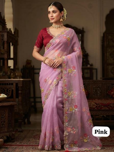 Vinayak soft chiffon saree india wholesale clothing